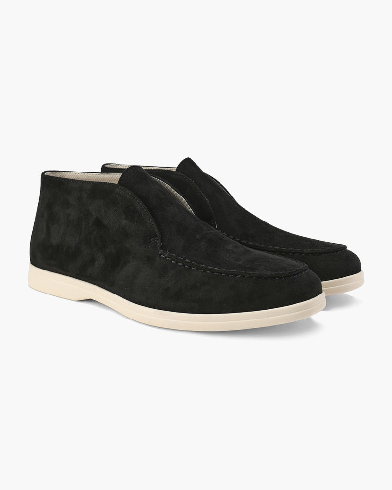 High Suede Loafers | Optimal Comfort (Black)