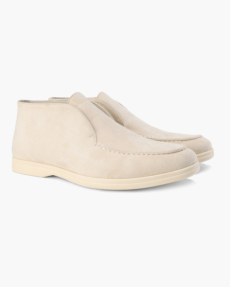 High Suede Loafers | Optimal Comfort (Beige)