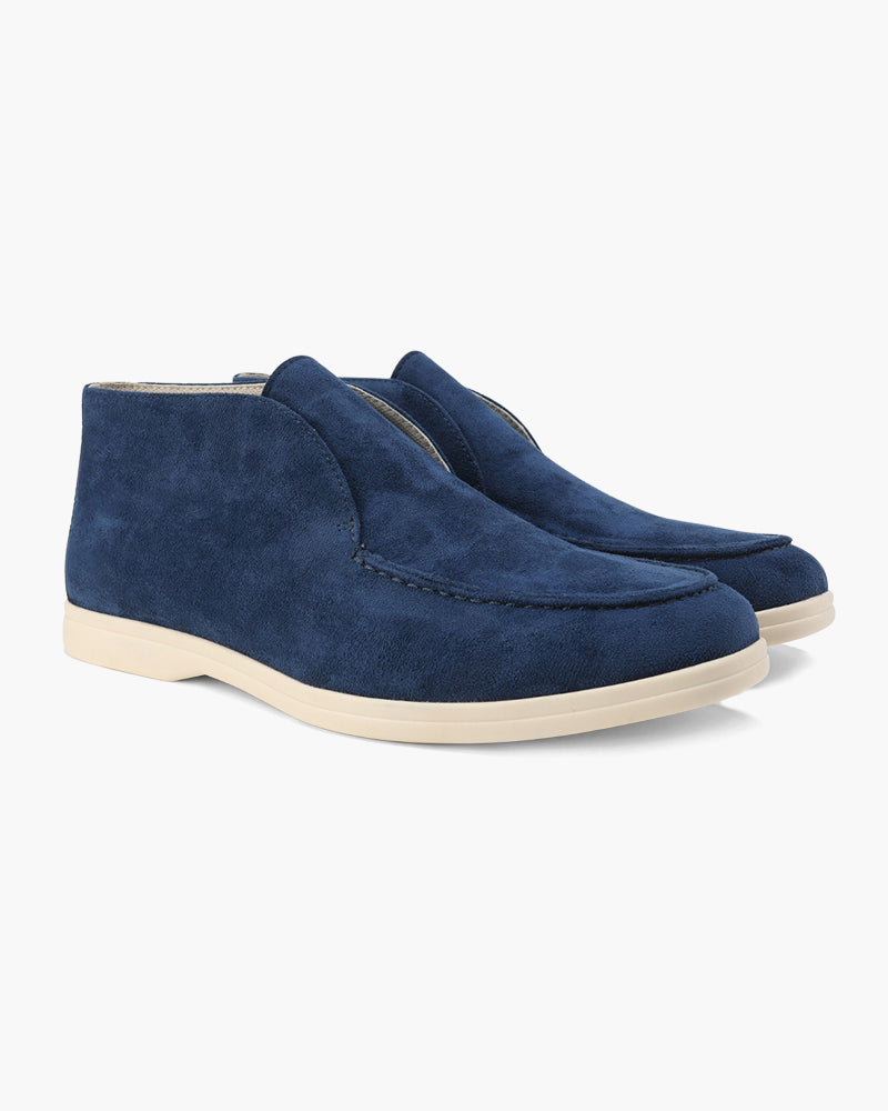 High Suede Loafers | Optimal Comfort (Marine Blue)