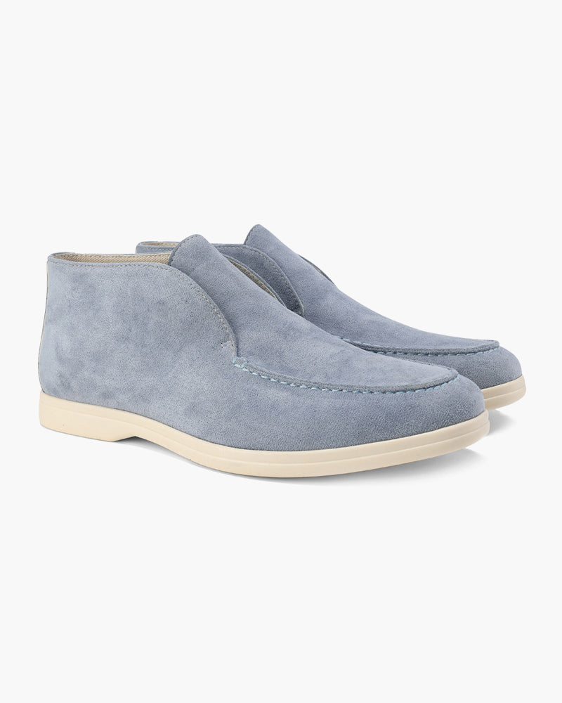 High Suede Loafers | Optimal Comfort (Fog Blue)