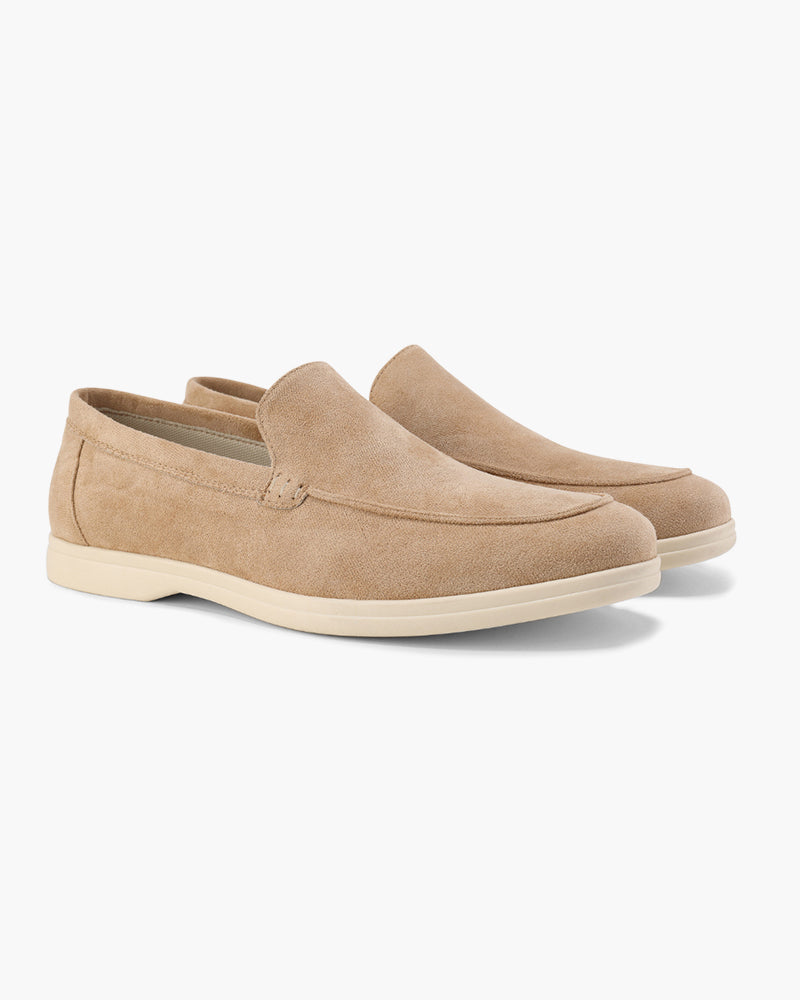 Suede Loafers | Supportive Insole (Light Brown)