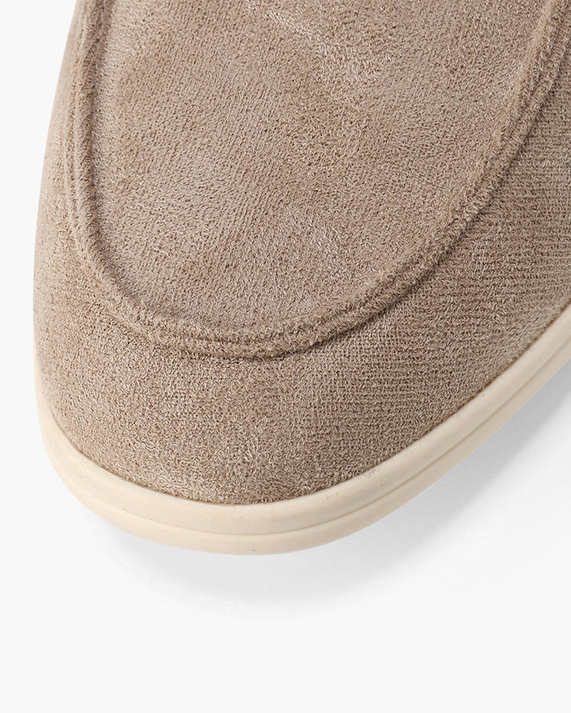 Suede Loafers | Supportive Insole (Light Gray)