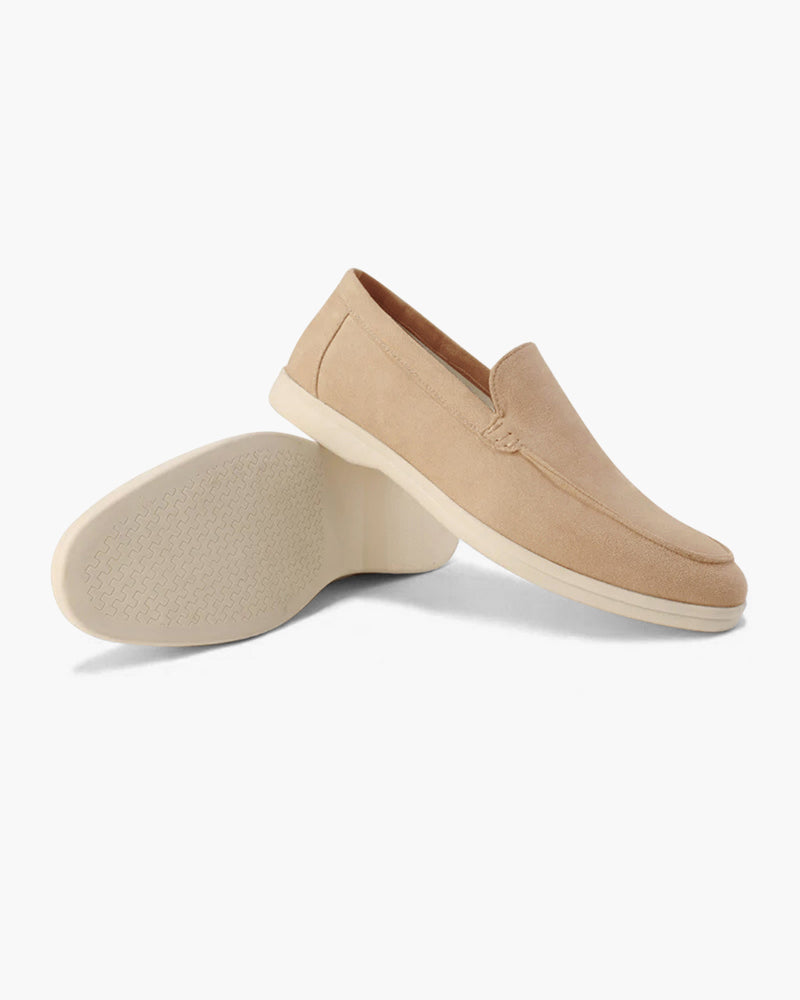 Suede Loafers | Supportive Insole (Light Brown)