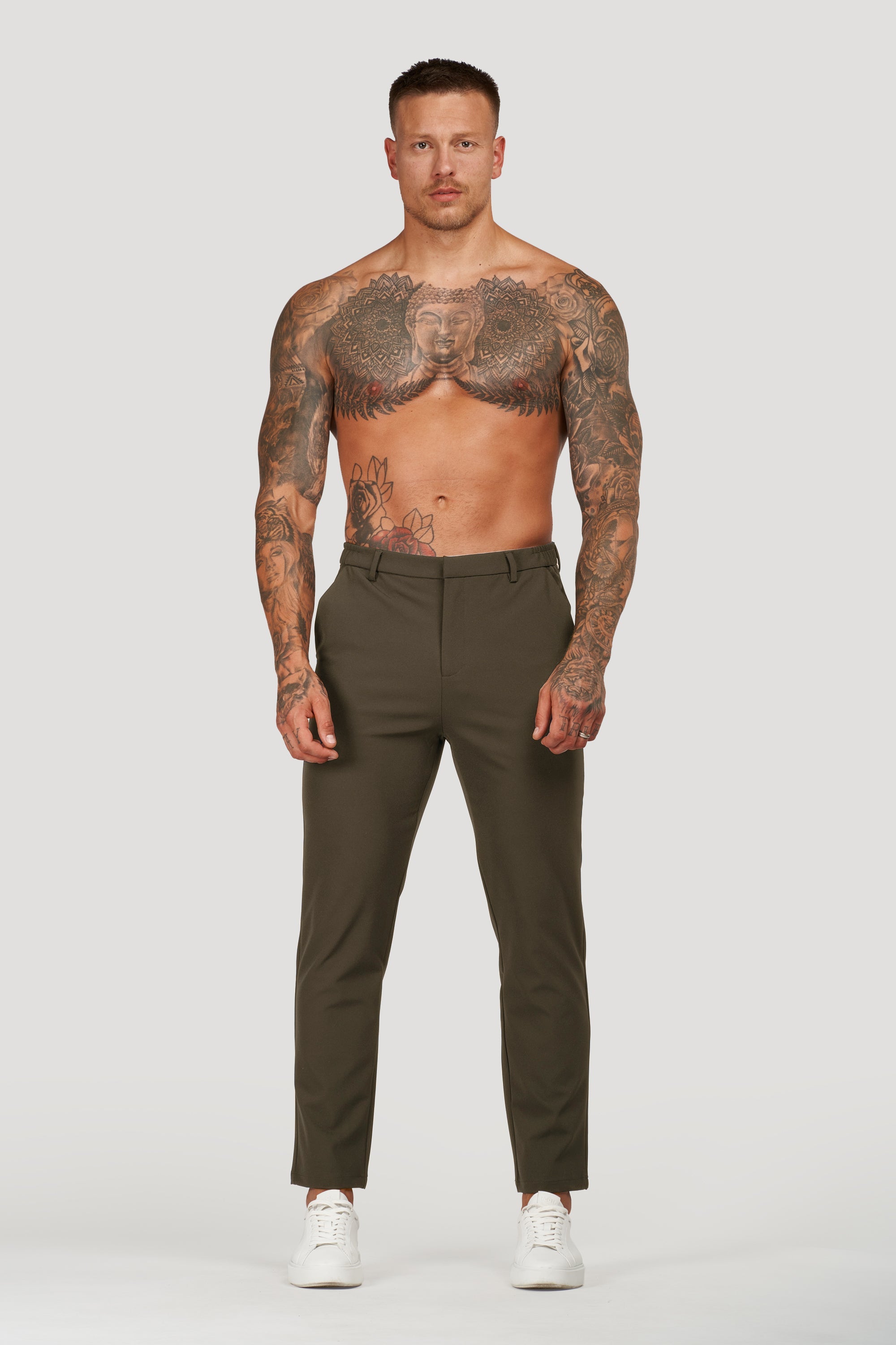 Tech Jeans | comfortable fit that moves with you (Olive Mist)