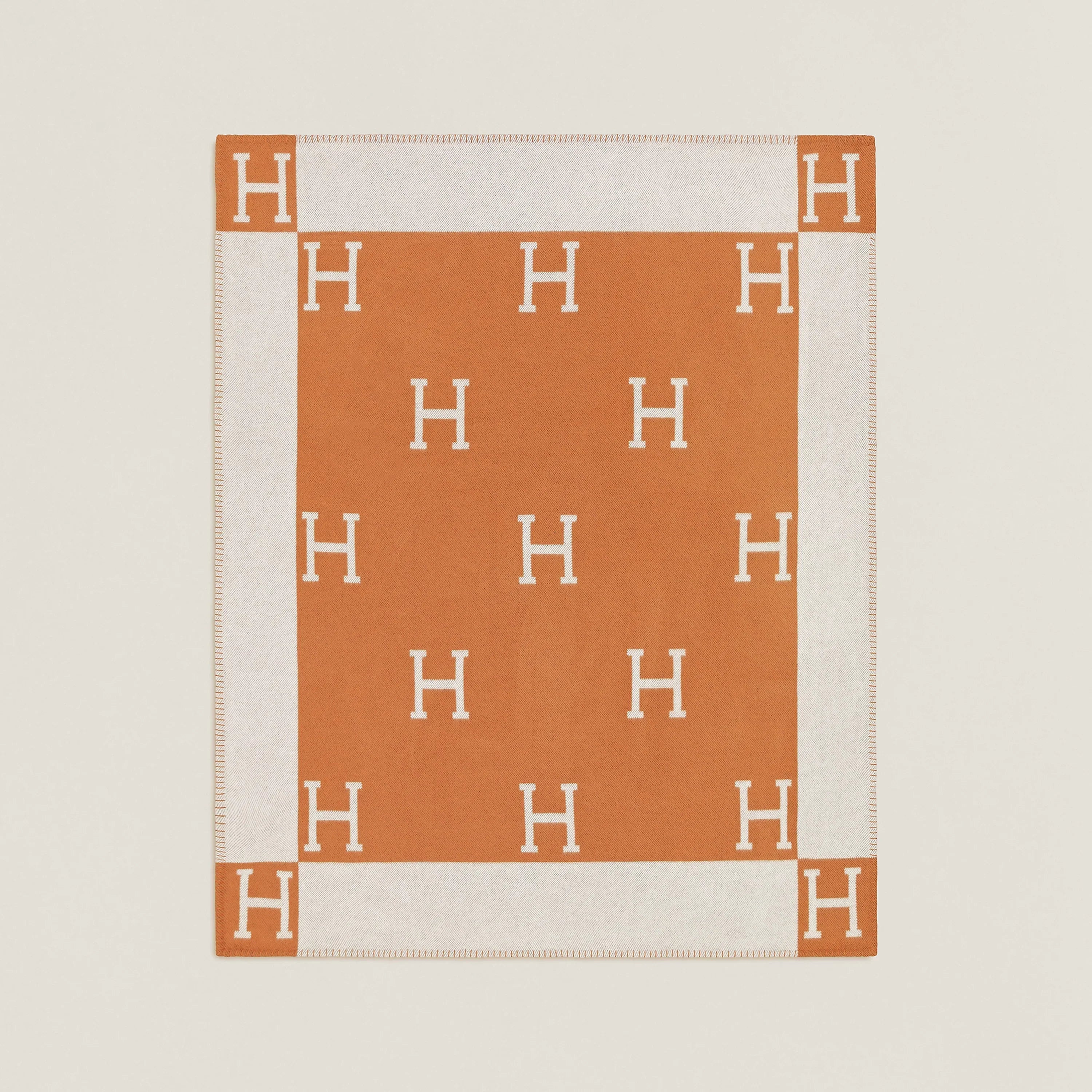 Hermès Avalon Throw Blanket (Orange)