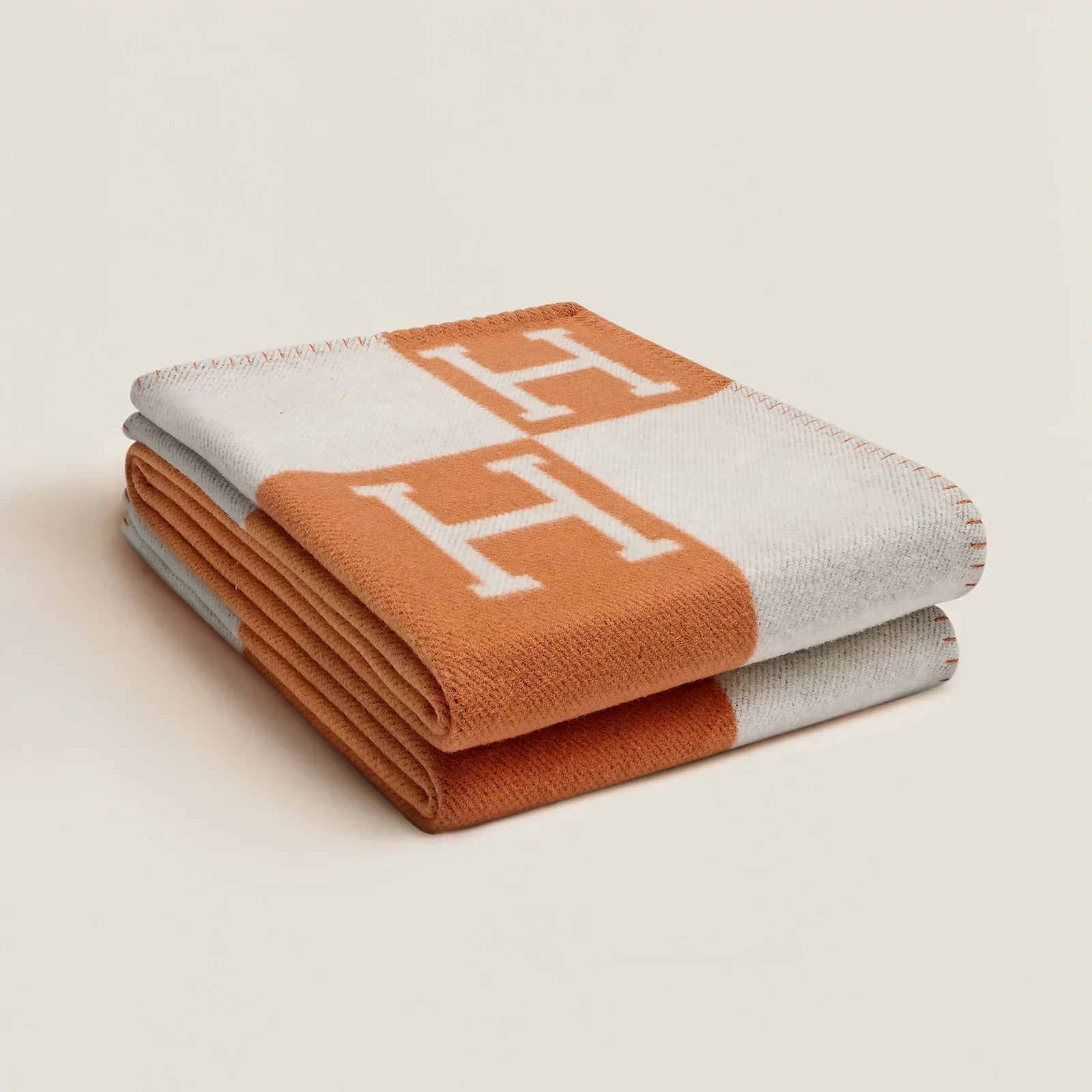 Hermès Avalon Throw Blanket (Orange)