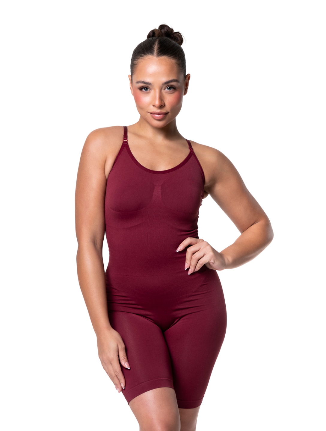 Sculpting Shapewear Bodysuit (Burgundy Red)