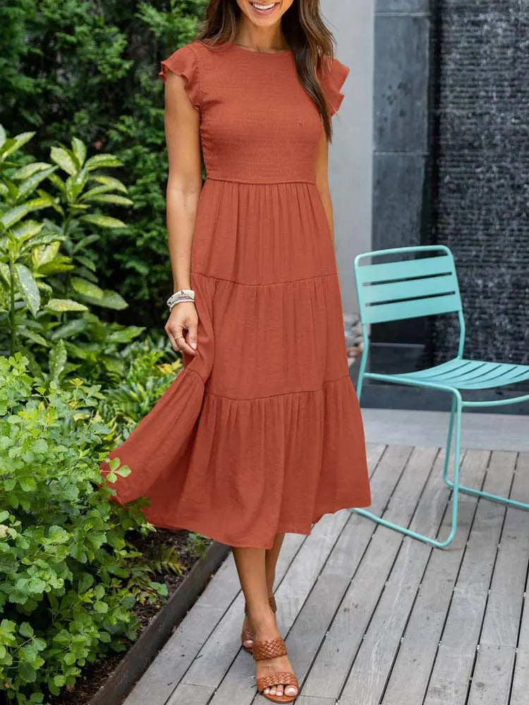 Meghan - Elegant Dress with Tummy Coverage